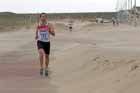 Nearing the finish of the Sand Dancer 10k, South Shields.
